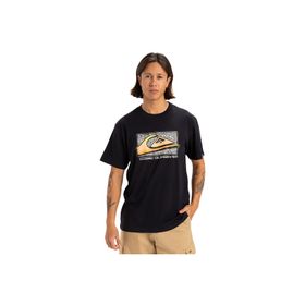 Quiksilver EQYZT08058-KVJ0 Retro Fade Erkek Siyah Günlük Stil Erkek T-shirt