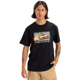Quiksilver EQYZT08058-KVJ0 Retro Fade Erkek Siyah Günlük Stil Erkek T-shirt