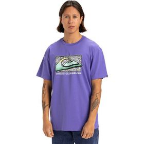 Quiksilver EQYZT08058-PMG0 Retro Fade Mor Günlük Stil Erkek T-shirt