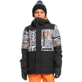 Quiksilver Mission Printed Block Çocuk Kayak Montu Siyah