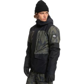 Quiksilver Mission Printed Block Siyah Erkek Kayak Montu
