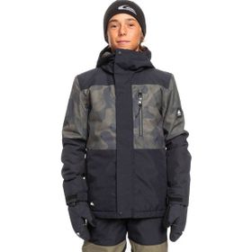 Quiksilver Mission Printed Block Siyah Erkek Kayak Montu