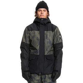 Quiksilver Mission Printed Block Siyah Erkek Kayak Montu