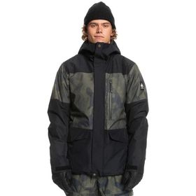 Quiksilver Mission Printed Block Siyah Erkek Kayak Montu