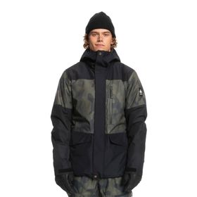 Quiksilver Mission Printed Block Siyah Erkek Snowboard Montu