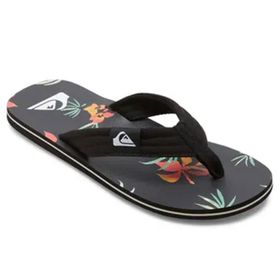 Quiksilver Molokai Layback II Siyah Turuncu Yeşil Erkek Sandalet