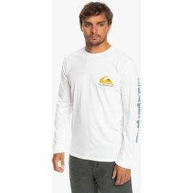 Quiksilver Omni Logo Long Sleeve Beyaz Erkek T-shirt