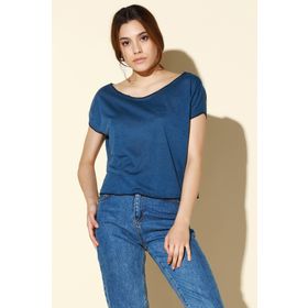 Quincey BD2202 Indigo Kadın Bluz