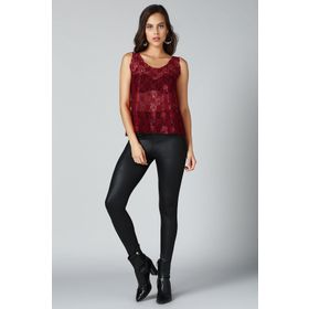 Quincey Bd2246 Bordo Dantel Detaylı Bluz