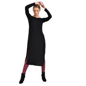Quincey BDE2526 Triko Siyah Tunik