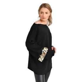 Quincey BDE2528 Siyah Sweatshirt