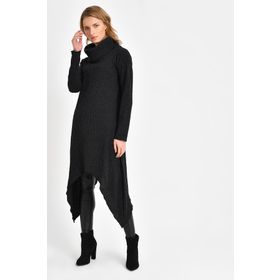 Quincey BDM2512 Asimetrik Yünlü Tunik