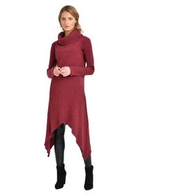 Quincey BDM2513 Asimetrik Yünlü Tunik