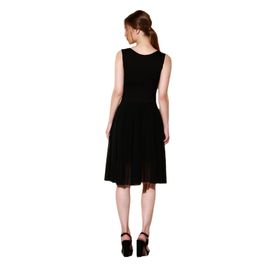 Quincey EB2462 Siyah Tül Etekli Elbise