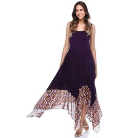 Quincey EB2606 Mor Asimetrik Elbise