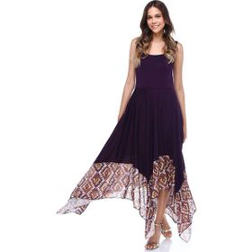 Quincey EB2606 Mor Asimetrik Elbise