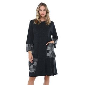 Quincey EB2679 Füme Cepli Elbise