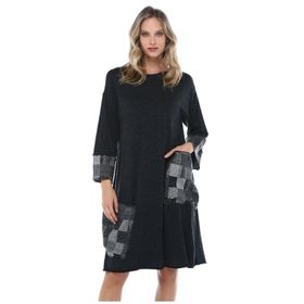 Quincey EB2679 Füme Cepli Elbise