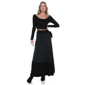 Quincey EK2368 Füme Siyah Etek