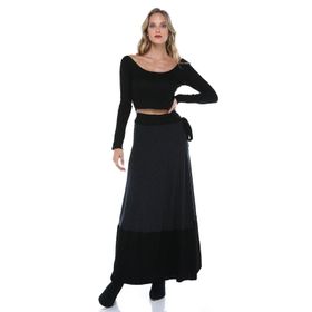 Quincey EK2368 Füme Siyah Etek