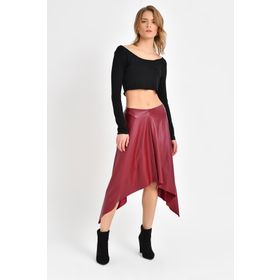 Quincey EKM2521 Bordo Deri Etek
