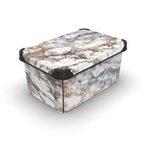 Qutu 10 lt Style Box Marble Kutu