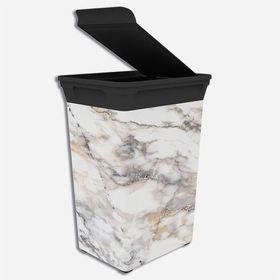 Qutu 40 lt Q-Trash Bin Marble Mutfak Çöp Kovası