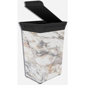 Qutu 40 lt Q-Trash Bin Marble Mutfak Çöp Kovası