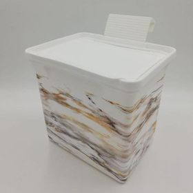 Qutu 5 lt Trash Bin Marble Mutfak Çöp Kovası