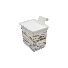Qutu 5 lt Trash Bin Marble Mutfak Çöp Kovası