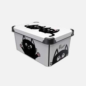 Qutu Style Meow Cat 10 lt Saklama Kutusu