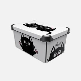 Qutu Style Meow Cat 10 lt Saklama Kutusu