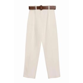 Quzu 21K70755 Siyah Beli Kemerli Kadın Pantolon