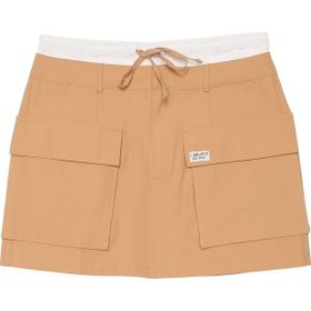 Quzu 24Y96107 Camel Büyük Cep Detaylı Boxer Kadın Etek
