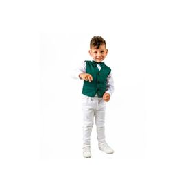 Quzucuk Kids Erkek Çocuk Yeşil Yeleklı 4'lü Takım