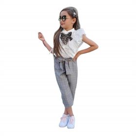 Quzucuk Kids Kız Çocuk Kurdele Detaylı Takım