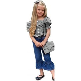 Quzucuk Kids Kız Çocuk Siyah Pitikareli Çantalı Takım