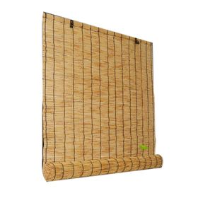 Qweasdf Kamış Bambu Doğal Işık Filtreli Rulo El Örgüsü 50x200 cm Stor Perde