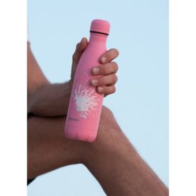 Qwetch QD3381 Sprey Desenli Isı Yalıtımlı 500 ml Pembe Termos