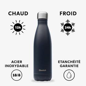 Qwetch QD3391 Isı Yalıtımlı 500 ml Kömür Gri Termos
