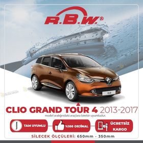 R.B.W 2013-2017 Renault Clio Grandtour 4 Muz Silecek Takımı