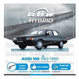 R.B.W Audi 100 Ön 1982-1990 Hibrit Silecek Takımı