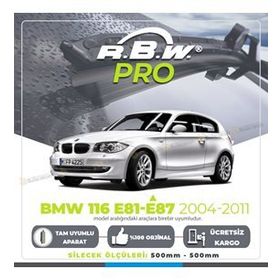 R.B.W Bmw 116 E81-E87 Arası Muz 2004-2011 Pro Silecek Takımı