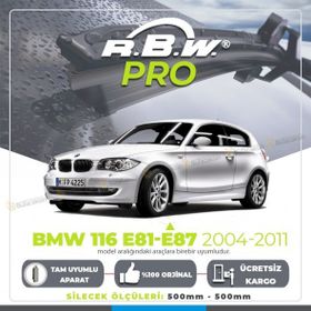 R.B.W Bmw 116 E81-E87 Arası Muz 2004-2011 Pro Silecek Takımı