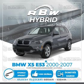 R.B.W Bmw X3 E53 Ön 2000-2007 Hibrit Silecek Takımı