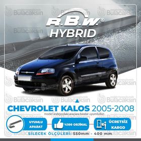 R.B.W Chevrolet Kalos Ön 2005-2008 Hibrit Silecek Takımı