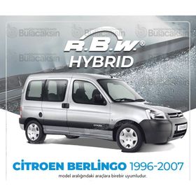 R.B.W Citroen Berlingo Ön 1996-2007 Hibrit Silecek Takımı