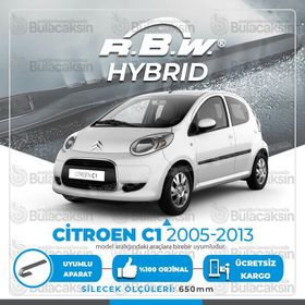R.B.W Citroen C1 Ön 2005-2013 Hibrit Silecek Takımı
