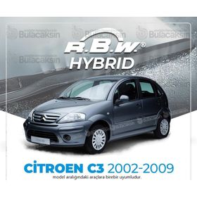 R.B.W Citroen C3 HB Ön 2002-2009 Hibrit Silecek Takımı