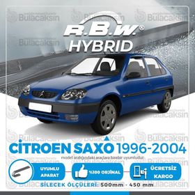 R.B.W Citroen Saxo Ön 1996-2004 Hibrit Silecek Takımı